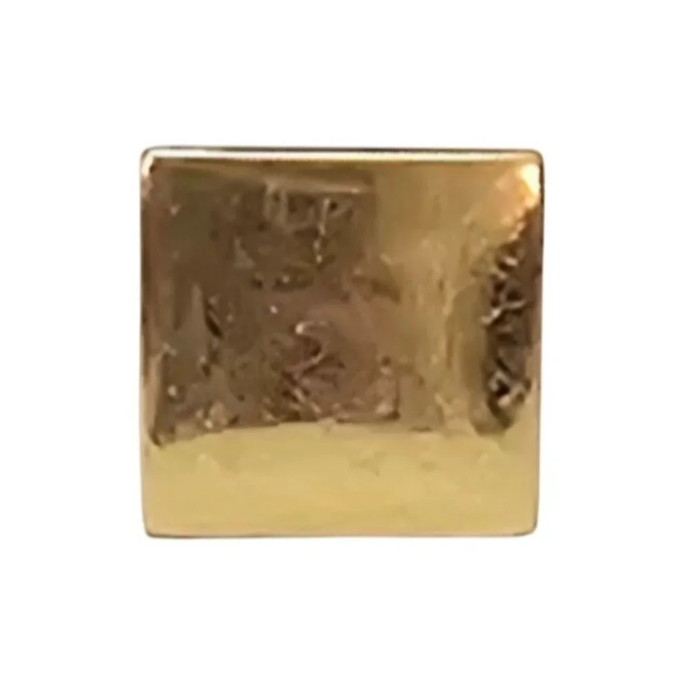 14K Yellow Gold Square Lapel Tie Pin C773